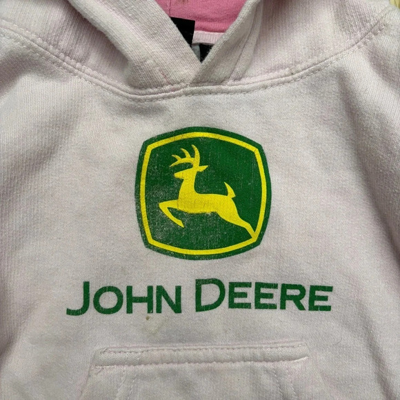 John Deere Pink Hoodie - 18 Month - Picture 2 of 5